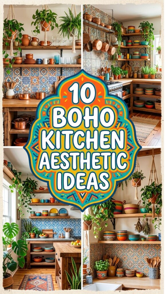 1. 10 Boho Kitchen Aesthetic Ideas to Add a Free-Spirited Vibe