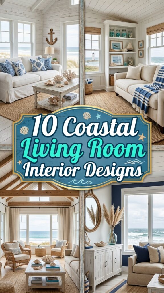 1. 10 Coastal Living Room Interior Design Ideas for a Breezy, Beachy Feel