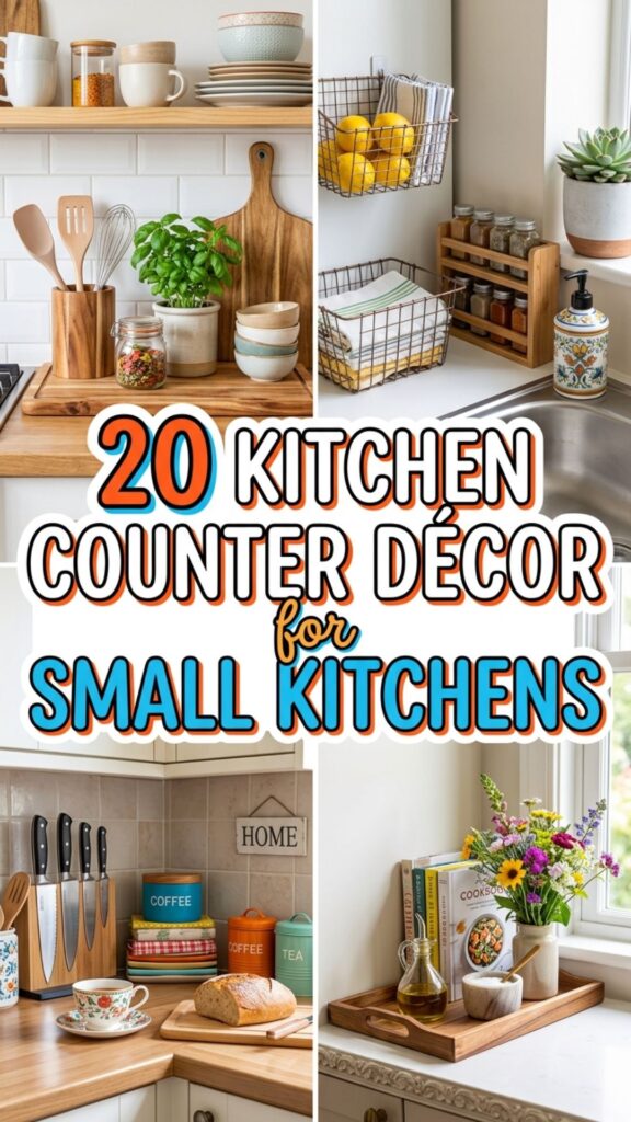 1. 20 Brilliant Kitchen Counter Décor Hacks for Small Kitchens