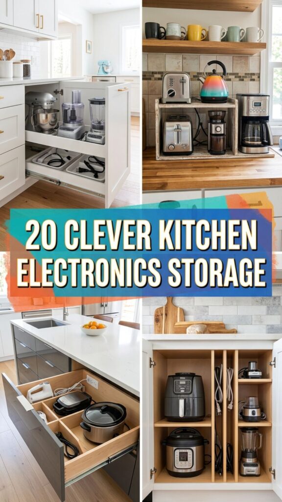 1. 20 Clever Kitchen Electronics Storage Ideas to Maximize Space