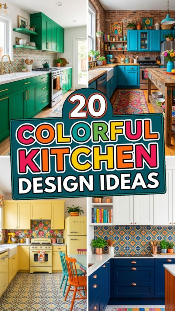 1. 20 Colorful Kitchen Design Ideas to Brighten Your Home