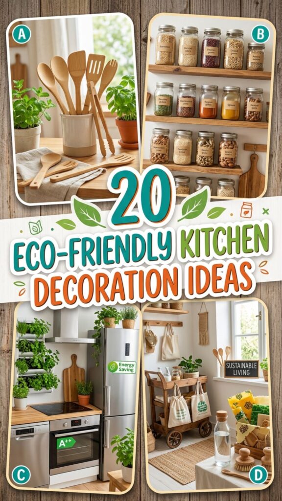 1. 20 Eco-Friendly Kitchen Decoration Ideas for Sustainable Living