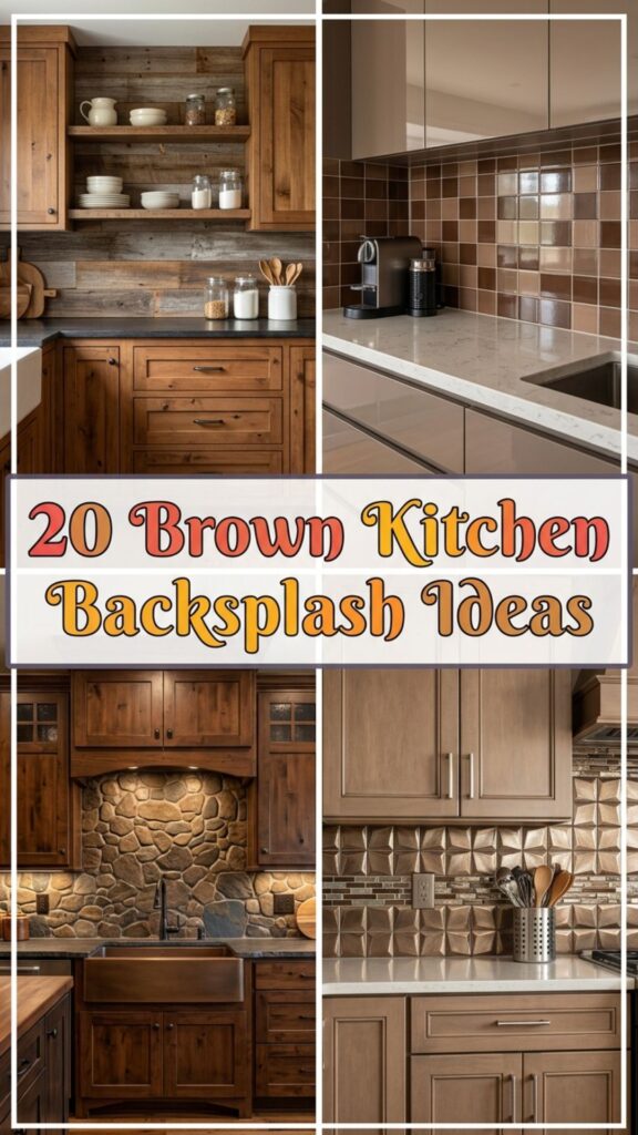 1. 20 Gorgeous Kitchen Backsplash Ideas for Brown Cabinets