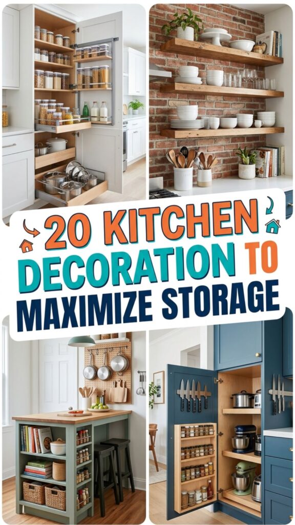 1. 20 Kitchen Decoration Ideas to Maximize Storage and Style
