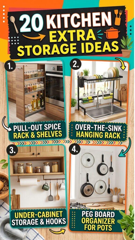 1. 20 Kitchen Extra Storage Ideas to Maximize Every Inch