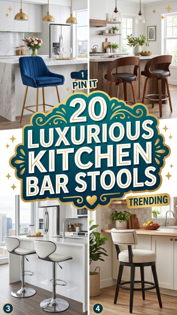 1. 20 Luxurious Kitchen Bar Stools for a High-End Look