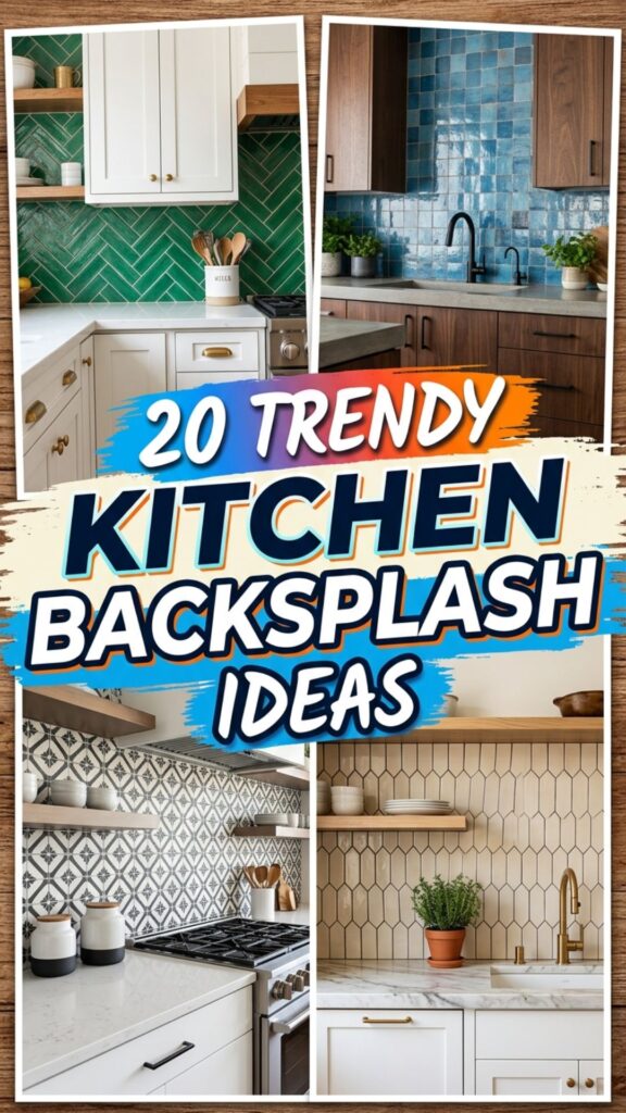 1. 20 Trendy Kitchen Backsplash Ideas for a Modern Look