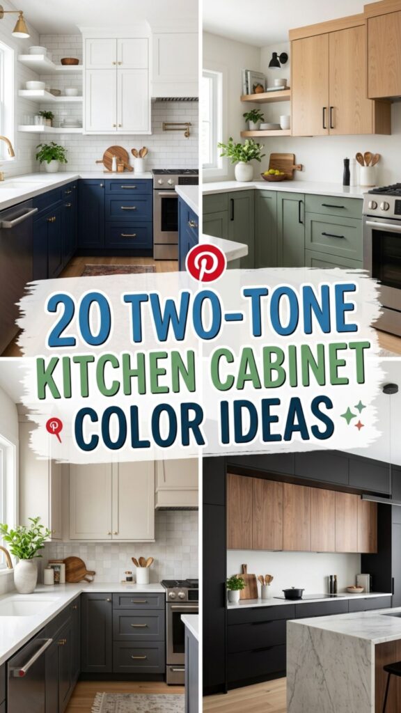 1. 20 Two-Tone Kitchen Cabinet Color Ideas You’ll Love