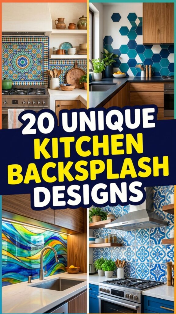 1. 20 Unique Kitchen Backsplash Designs That Wow