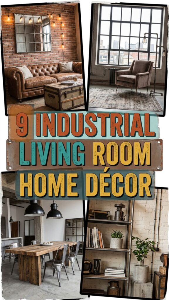 1. 9 Industrial Living Room Home Décor Ideas for an Urban Look