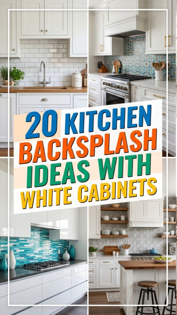 1. Top 20 Kitchen Backsplash to Pair with White Cabinets