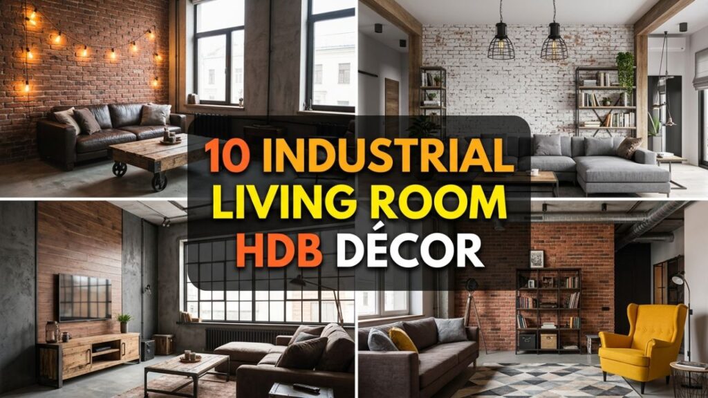 10 Industrial Living Room Décor Ideas for a Chic HDB Makeover