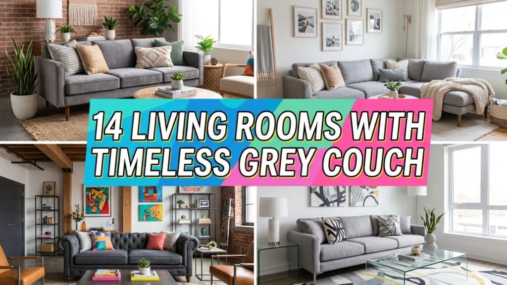 14 Vintage-Inspired Living Rooms with a Timeless Grey Couch