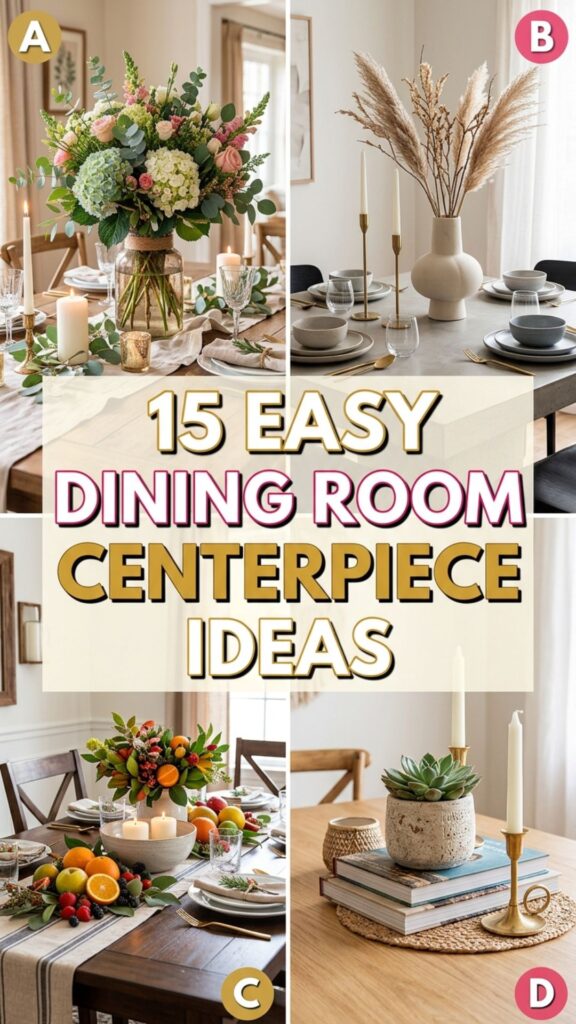 1. 15 Easy Dining Room Centerpiece Ideas for Everyday Style