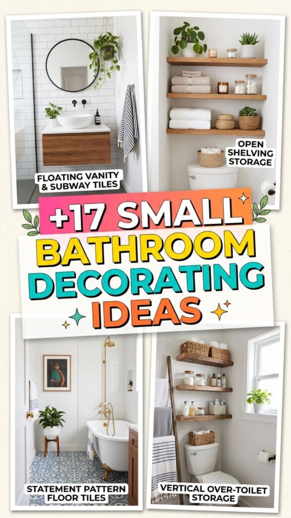1. 17 Small Bathroom Decorating Ideas That Make a Big Impact