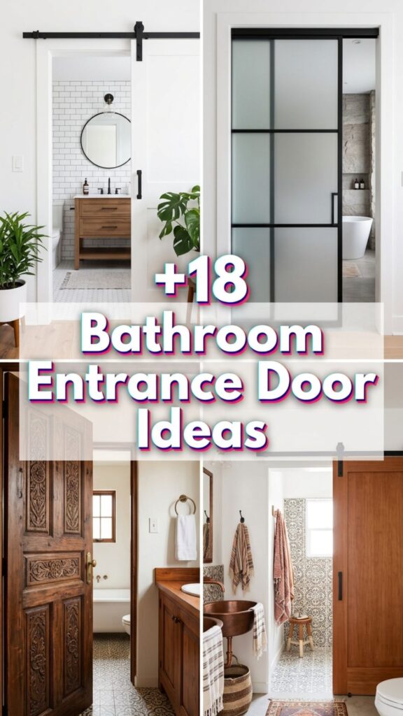 1. 18 Bathroom Entrance Door Ideas That Add Privacy and Style