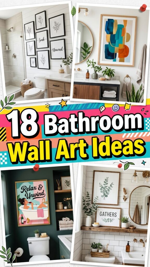 1. 18 Bathroom Wall Art Ideas That Won’t Feel Cheesy