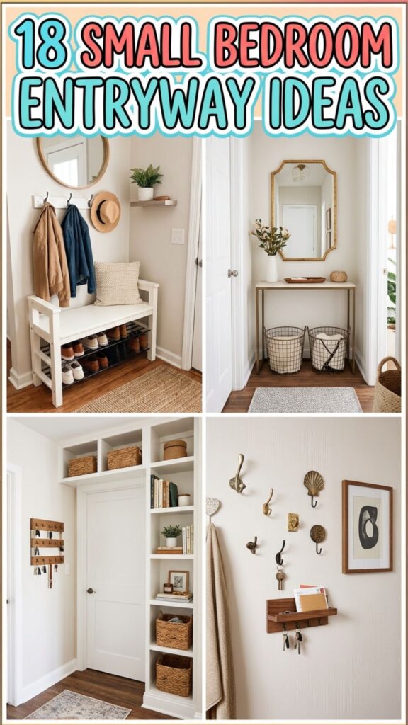 1. 18 Small Bedroom Entryway Ideas for a Neat and Cozy Look