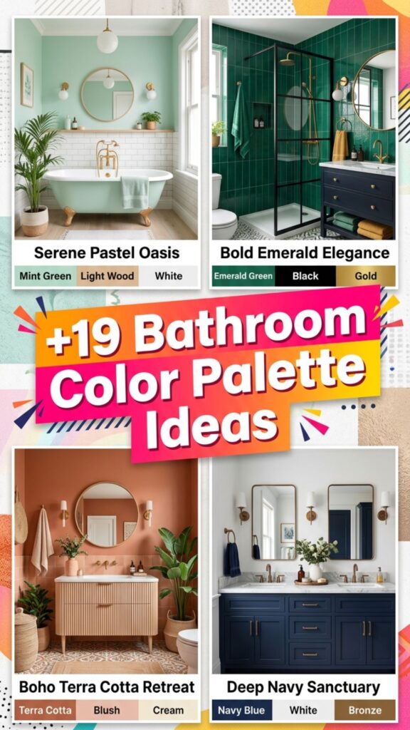 1. 19 Bathroom Color Palette Ideas for a Spa-Like Feel