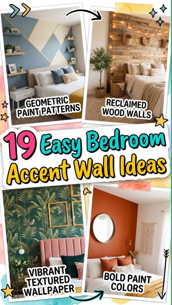 1. 19 Easy Bedroom Accent Wall Ideas That Add Instant Character