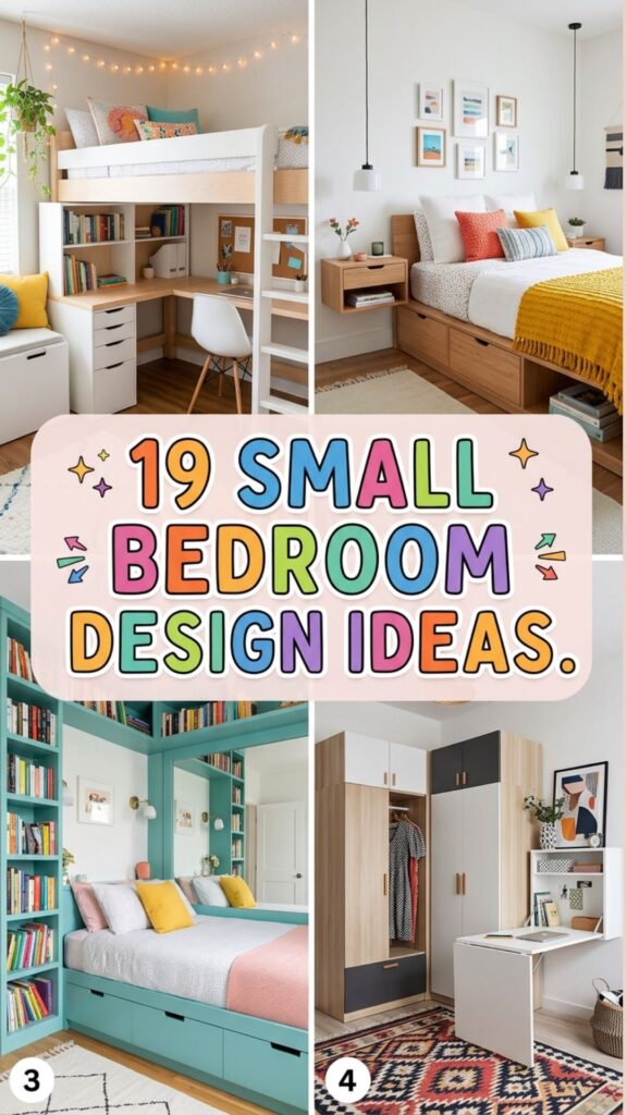 1. 19 Small Bedroom Design Ideas That Save Space Beautifully