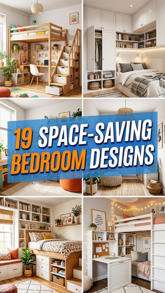 1. 19 Space-Saving Bedroom Design Interior Ideas for Compact Homes