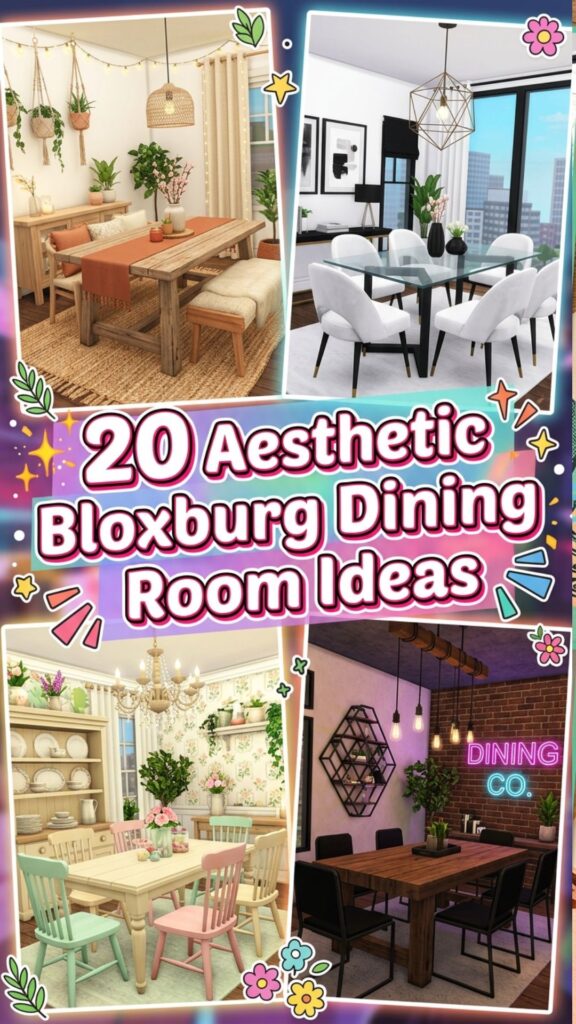 1. 20 Aesthetic Bloxburg Dining Room Decal Codes You’ll Love