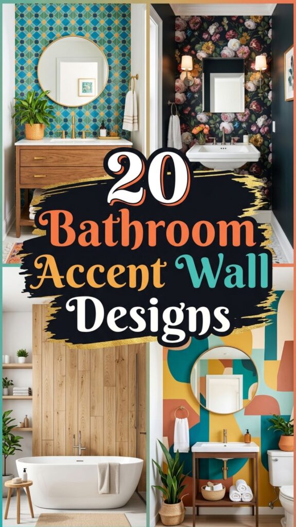 1. 20 Bathroom Accent Wall Designs That Make a Big Impact