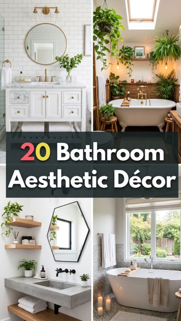1. 20 Bathroom Aesthetic Décor Ideas That Work in Rentals