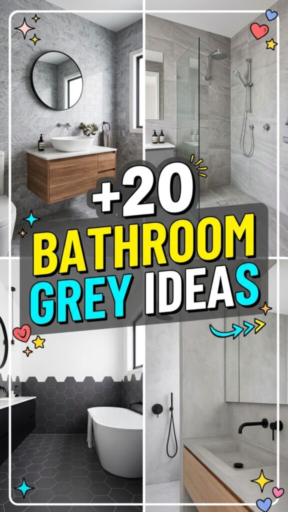 1. 20 Bathroom Grey Ideas for a Calm and Modern Look