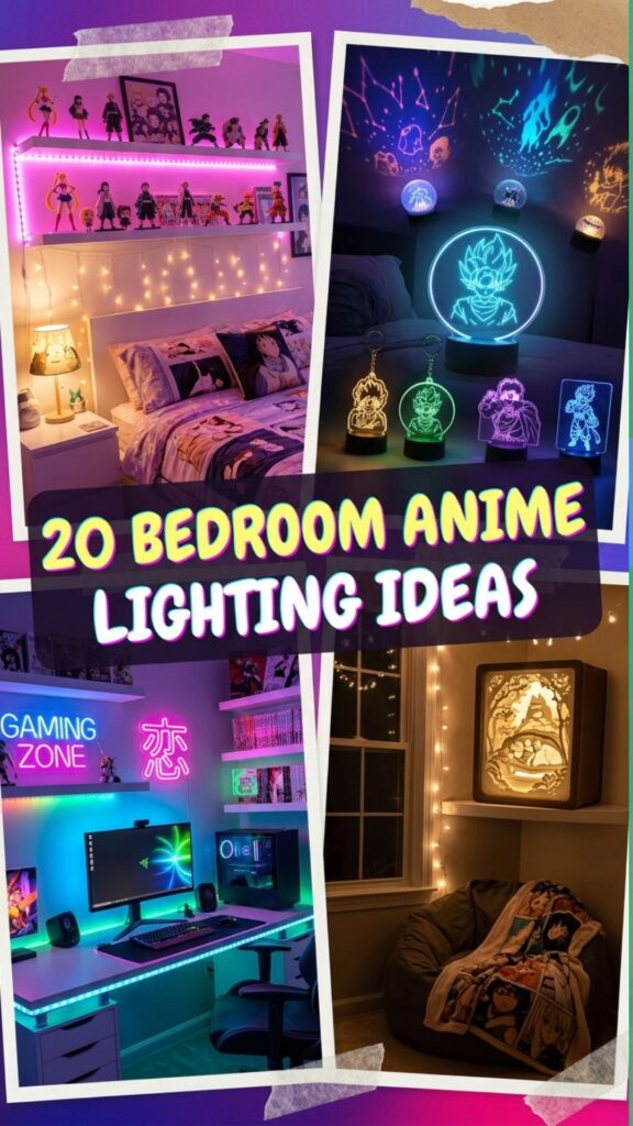 1. 20 Bedroom Anime Lighting Ideas for a Cozy Vibe