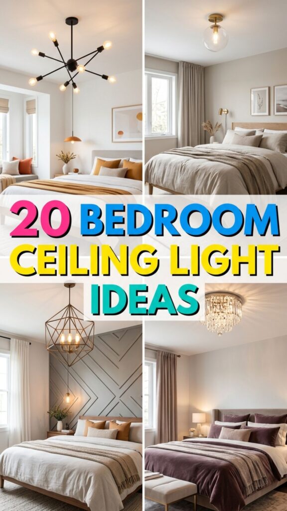 1. 20 Bedroom Ceiling Light Ideas for Small and Large Rooms
