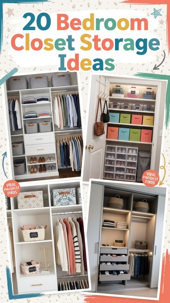 1. 20 Bedroom Closet Storage Ideas for a Clutter-Free Room