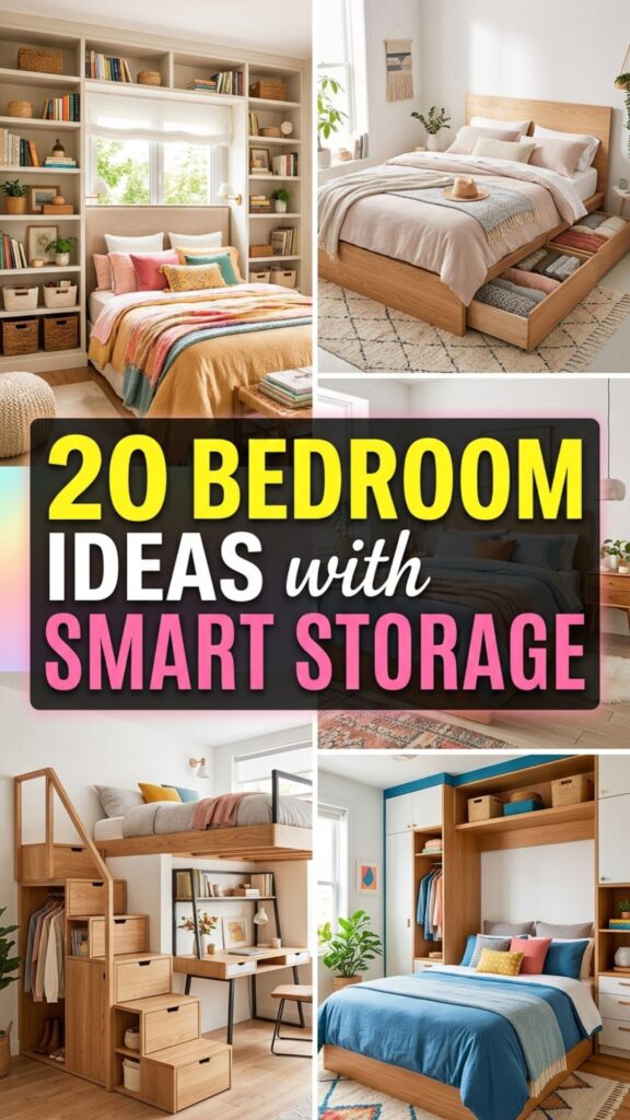 1. 20 Bedroom Design Ideas with Smart Storage Solutions