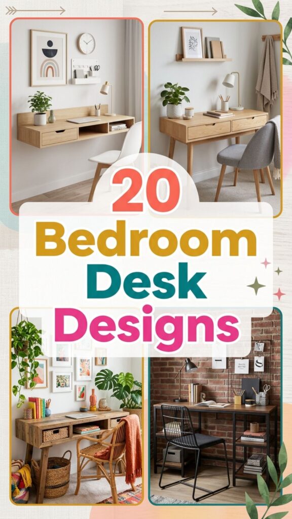 1. 20 Bedroom Desk Designs That Blend Work and Comfort
