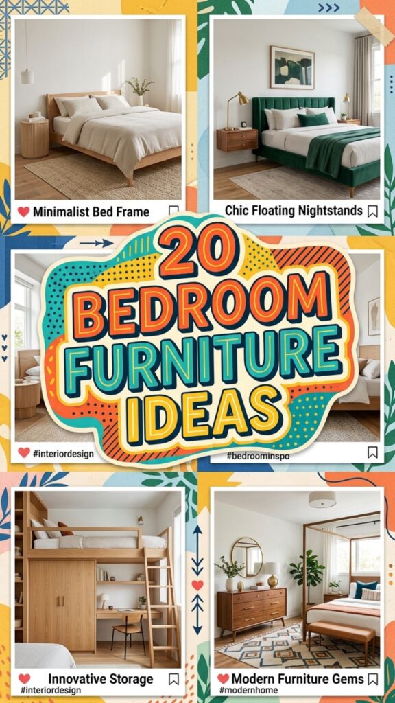 1. 20 Bedroom Furniture Ideas for Small Rooms