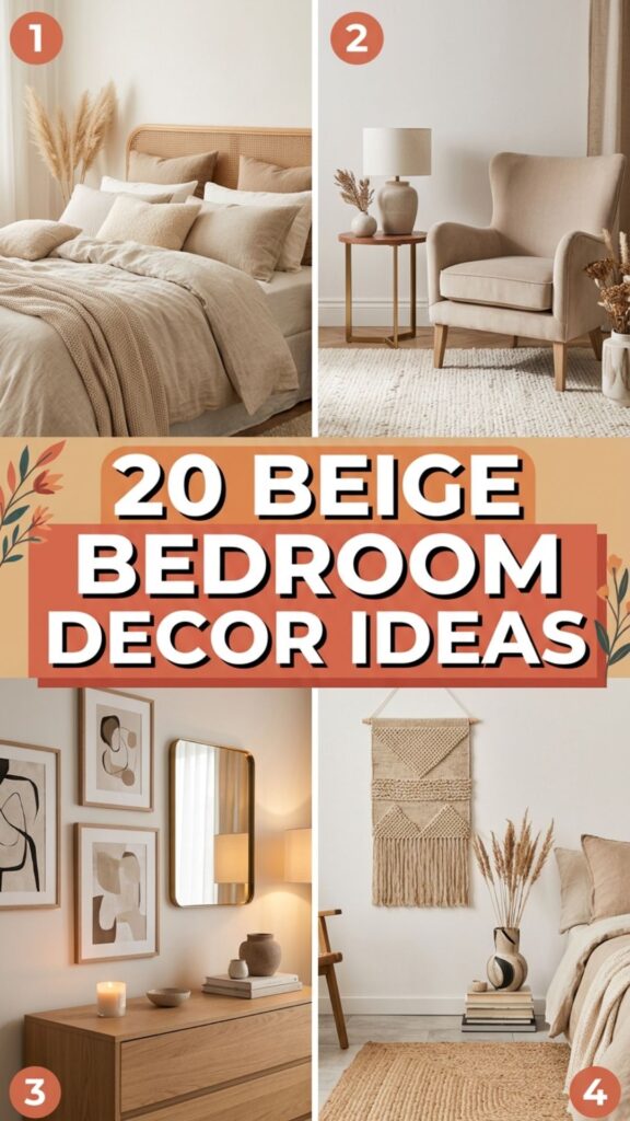 1. 20 Beige Bedroom Decor Ideas That Never Go Out of Style