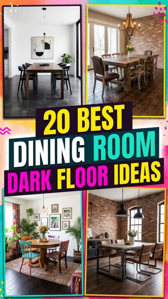 1. 20 Best Dinning Room Dark Floor Ideas for a Luxury Look