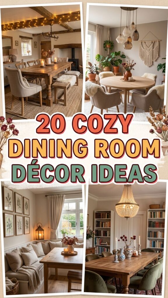 1. 20 Cozy Dining Room Décor Ideas for Apartments