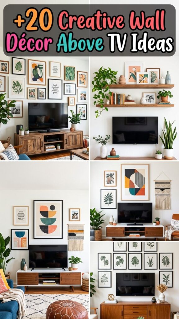 1. 20 Creative Wall Décor Above TV Ideas That Look Expensive