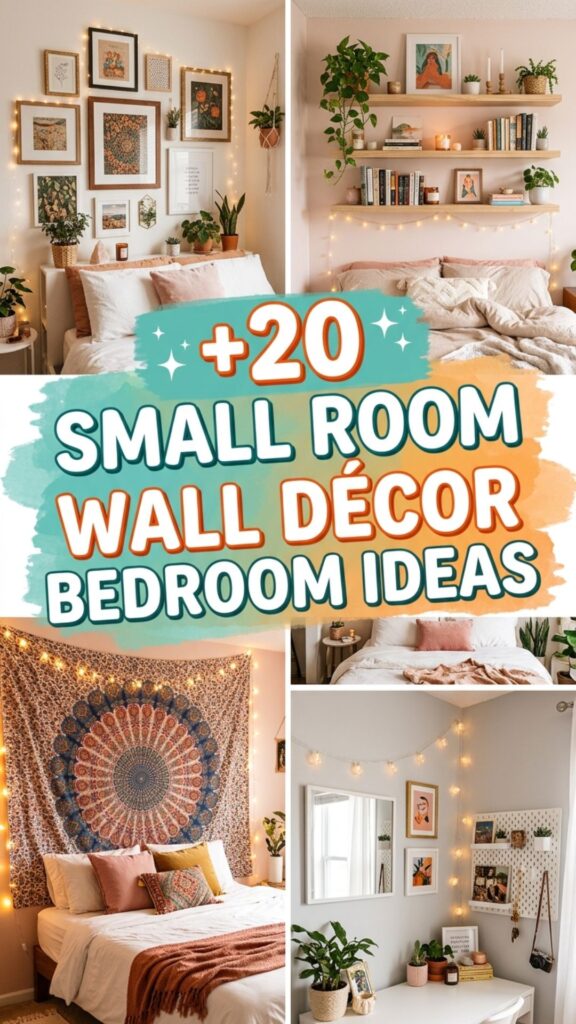 1. 20 Creative Wall Décor Bedroom Ideas for Small Rooms
