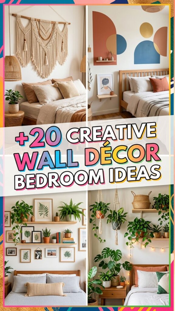 1. 20 Creative Wall Décor Bedroom Ideas for a Personal Touch