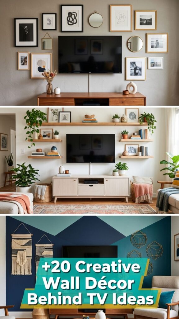1. 20 Creative Wall Décor Behind TV Ideas for Every Home Style