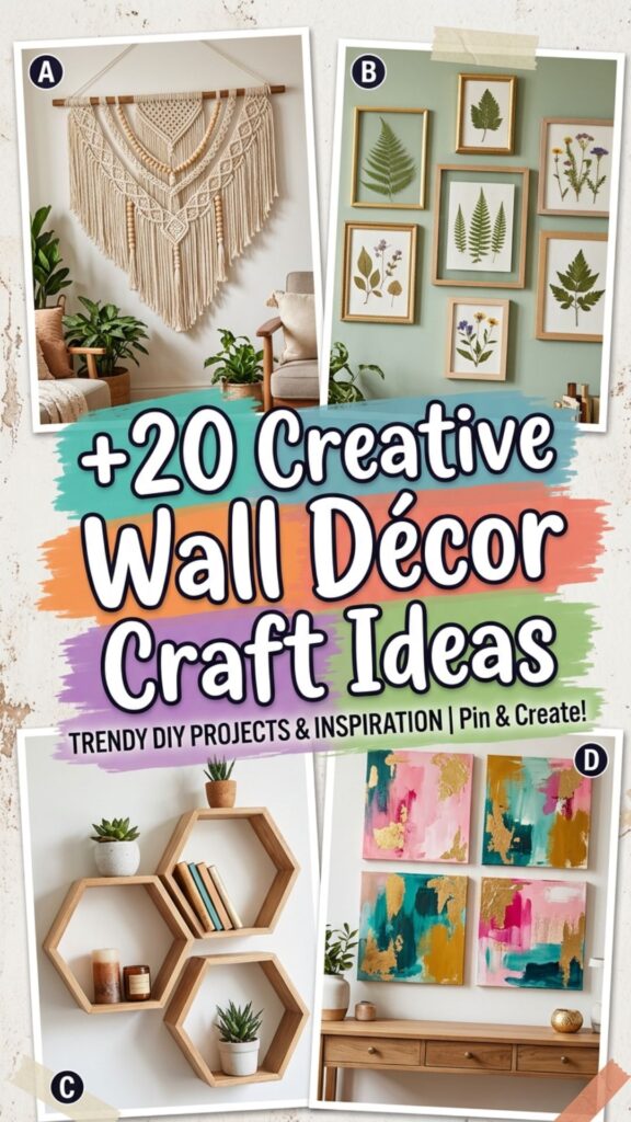 1. 20 Creative Wall Décor Craft Ideas for Every Room