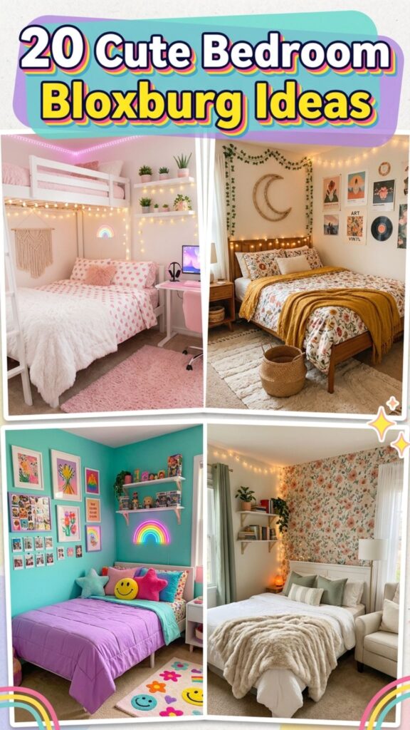 1. 20 Cute Bedroom Bloxburg Ideas for Small Spaces