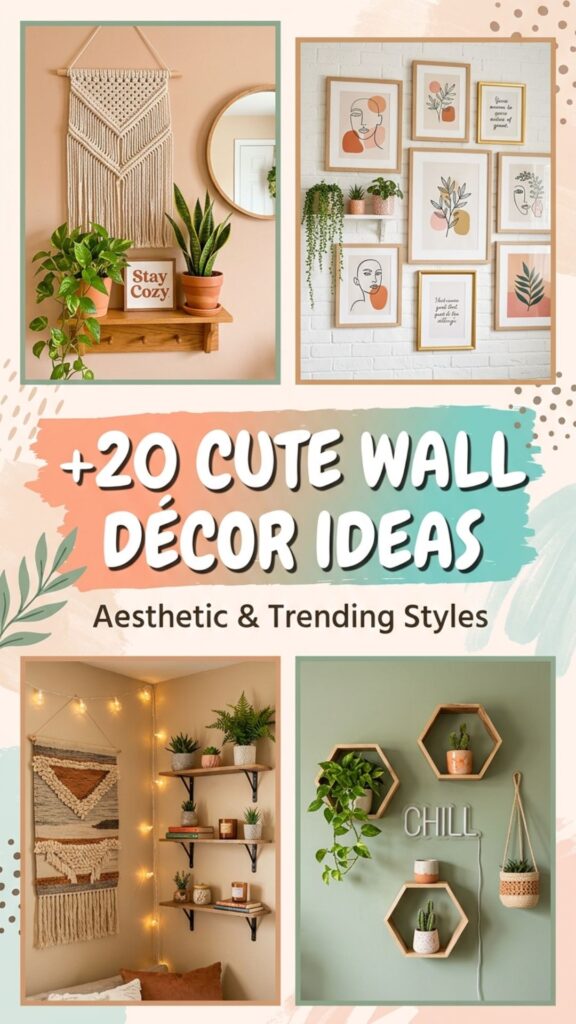 1. 20 Cute Wall Décor Ideas to Refresh Empty Walls