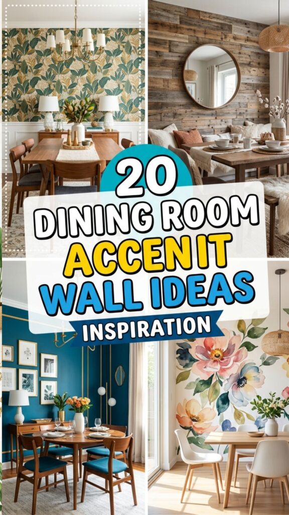 1. 20 Dining Room Accent Wall Ideas That Make a Big Statement