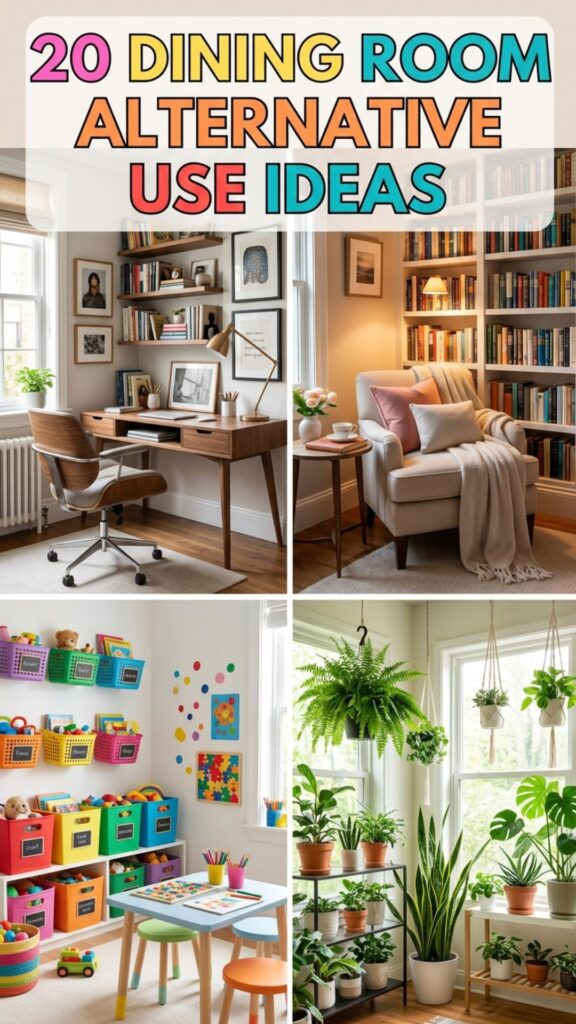 1. 20 Dining Room Alternative Use Ideas for Every Type of Home