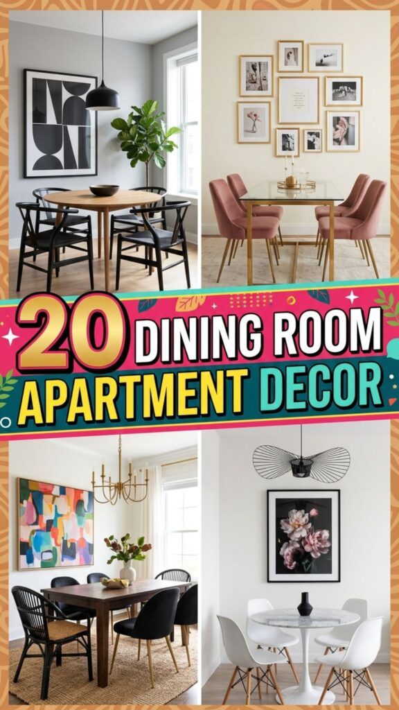 1. 20 Dining Room Apartment Decor Ideas for a Stylish Small Space