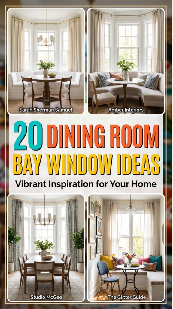 1. 20 Dining Room Bay Window Ideas for a Warm and Inviting Look